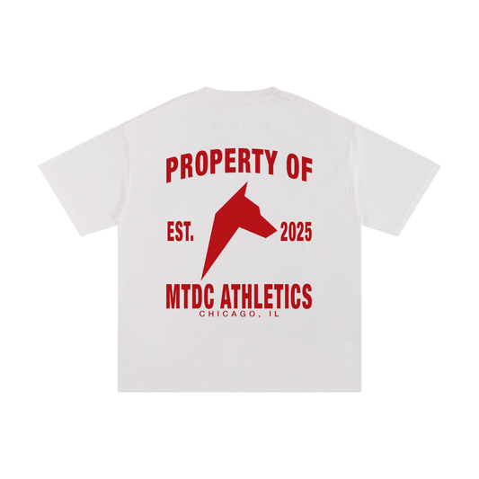 MTDC Essentials White/Red Pump Cover Unisex T-shirt